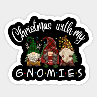 Christmas With My Gnomies Pajamas Sticker